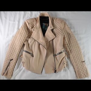 Barbara Bui leather jacket cream/nude size 38